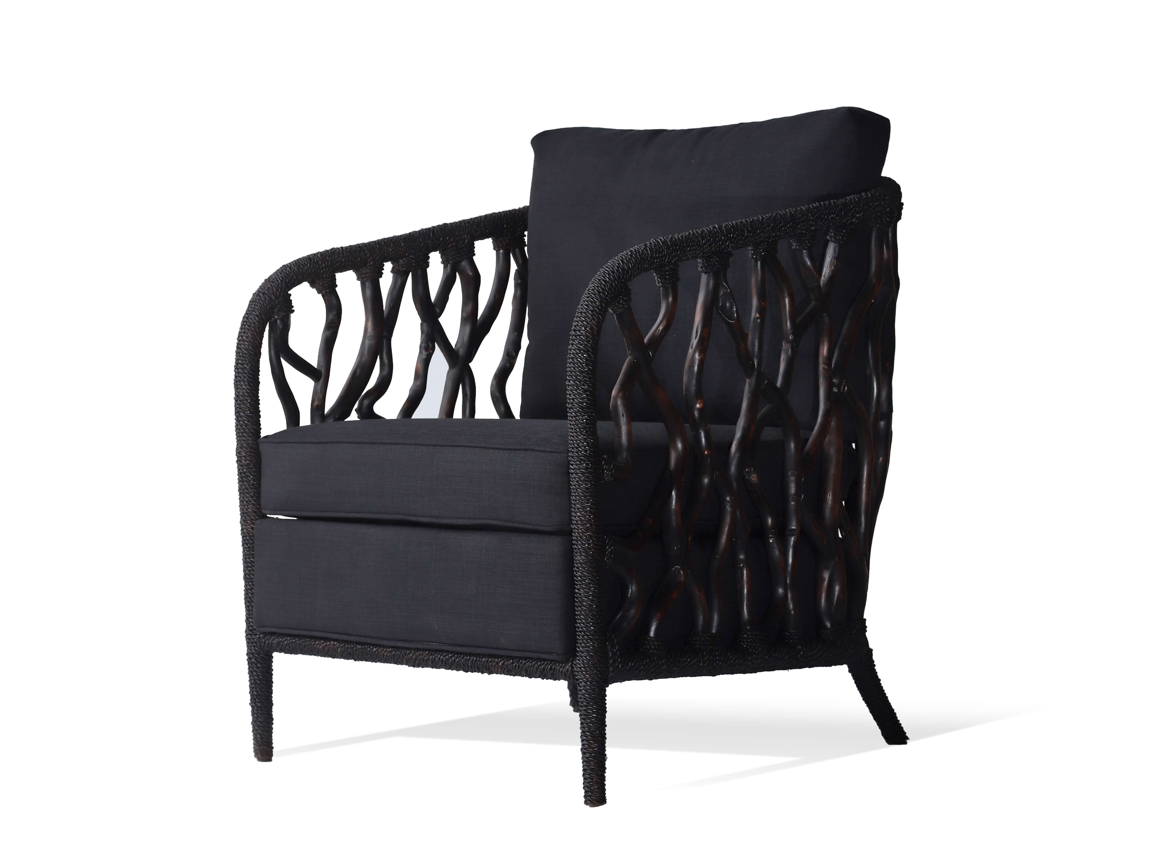 Driftwood Accent Chair - Black
