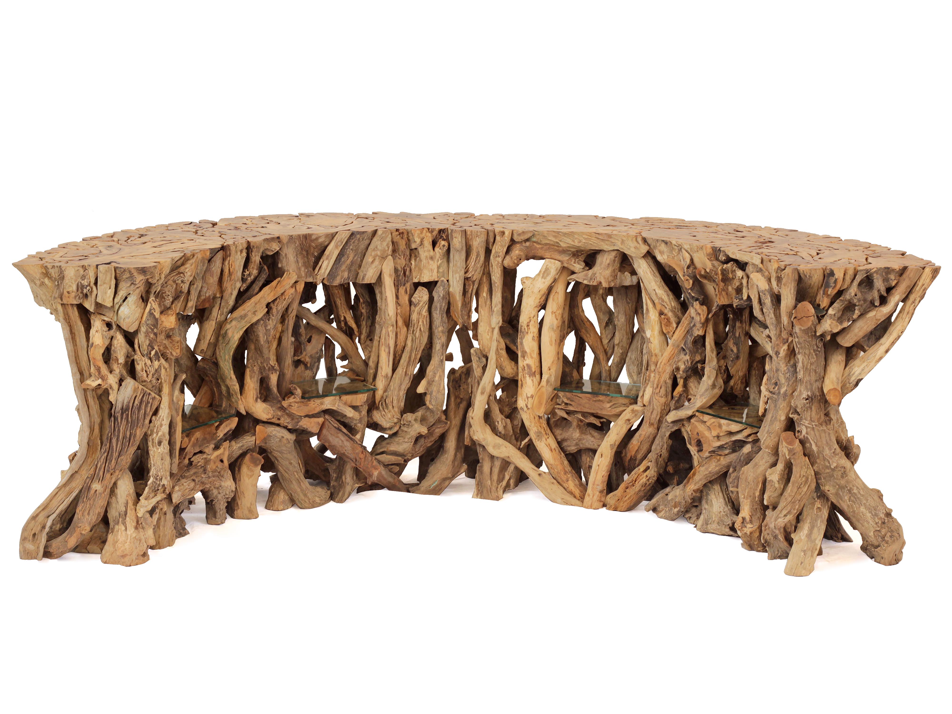 Hayed Driftwood Branches Bartable - Back