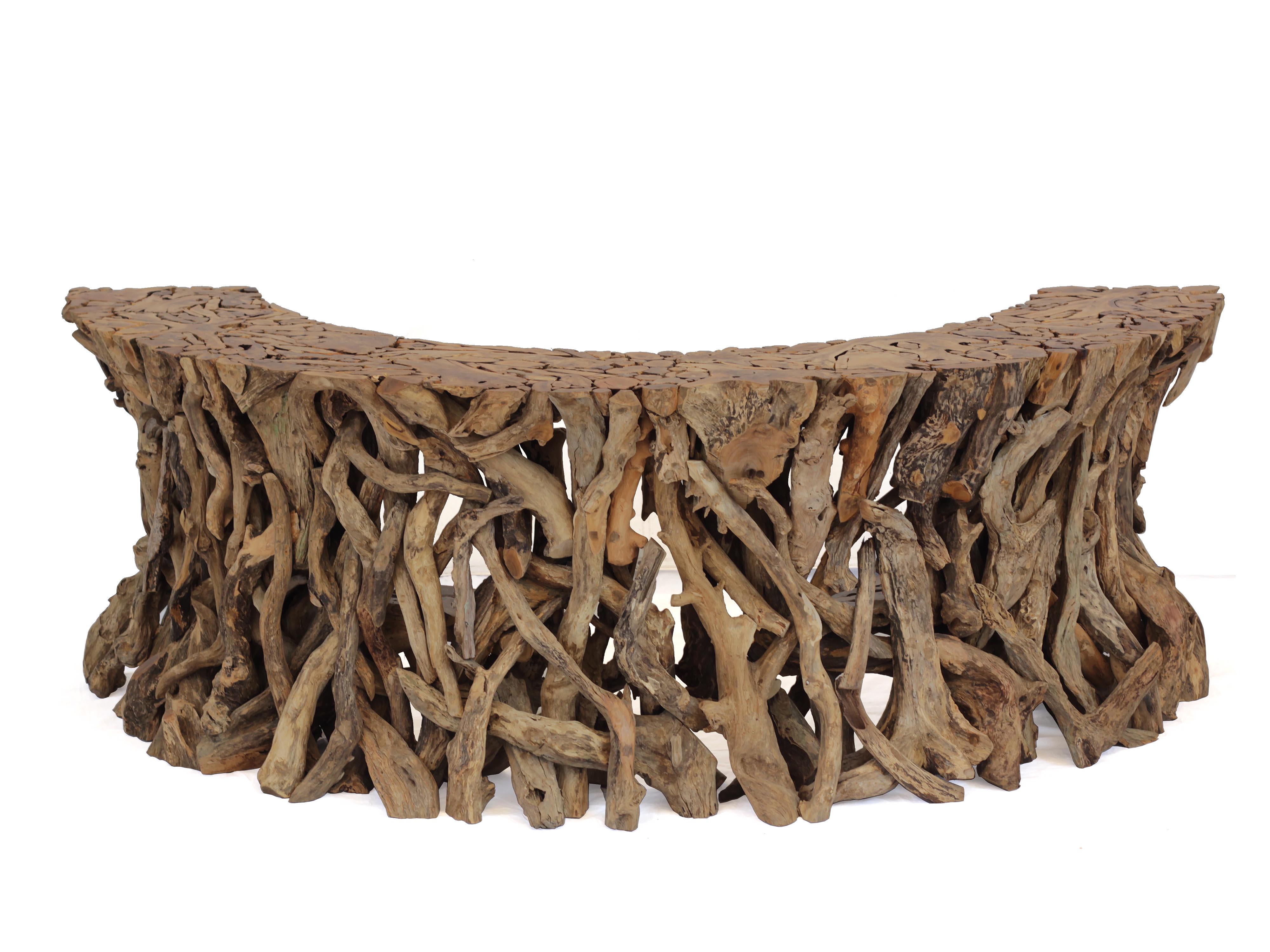 Hayed Driftwood Branches Bartable - Front
