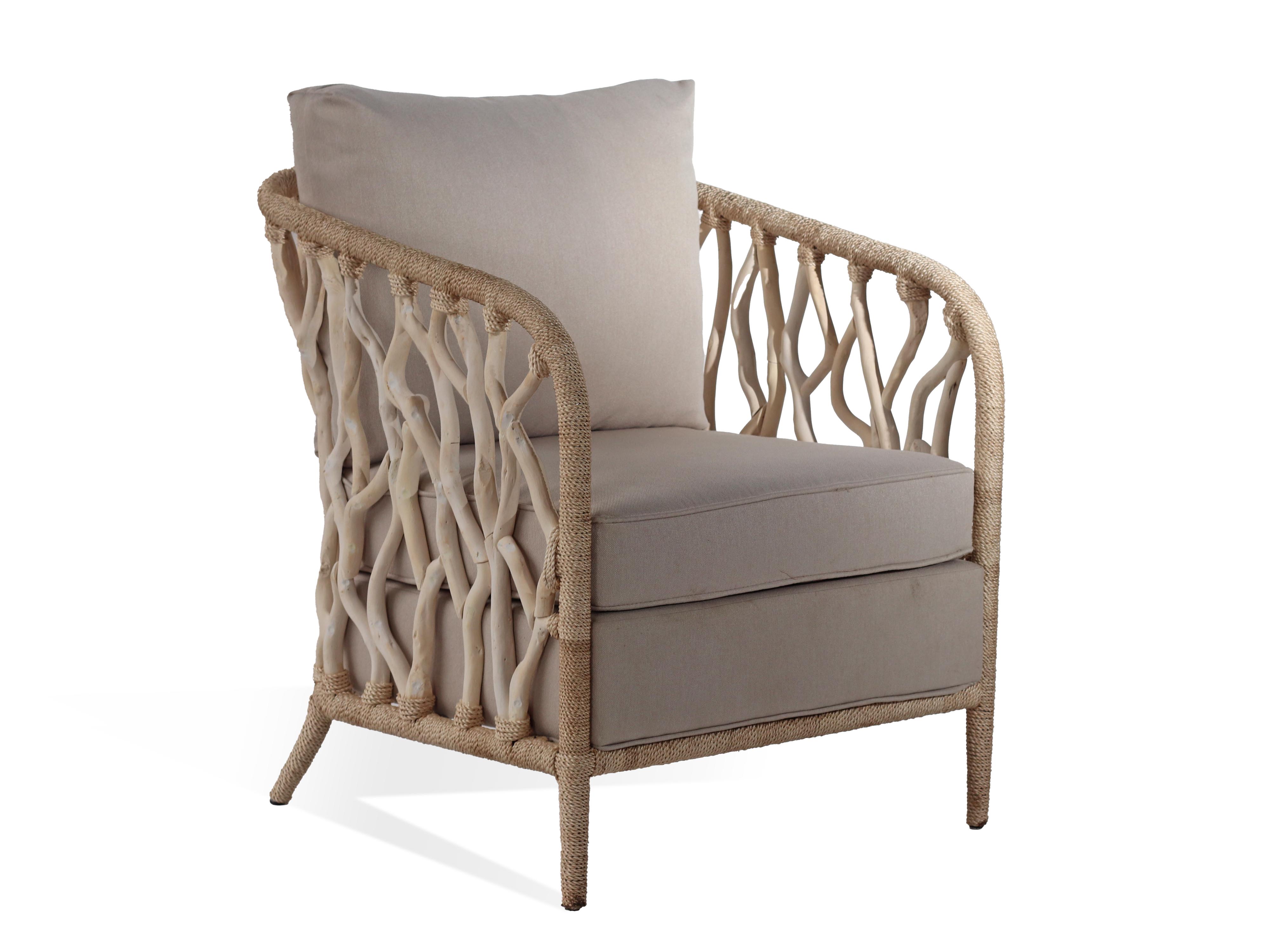 Driftwood Accent Chair - White